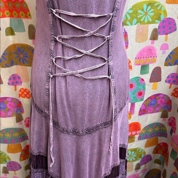 The Pyramid Collection. Sleeveless Bohemian Sleeveless Dress. Small - Picture 8 of 11